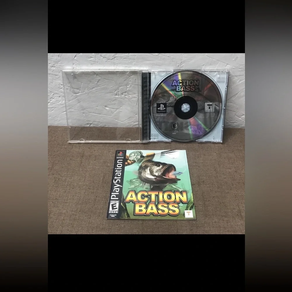 Lot of 3 PlayStation 1 PS1 Bass Games Complete Games, Inserts/Manuals, Cases USA